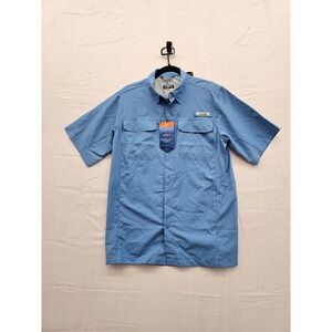 Habit Mens Coastal Villa SS River Shirt Parisian Blue Fishing Small NEW Outdoor